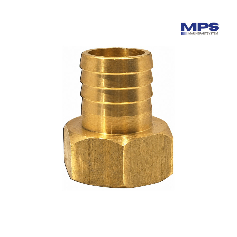 Brass Hose Tail 1/2" Female Thread x 16 mm - GS30271