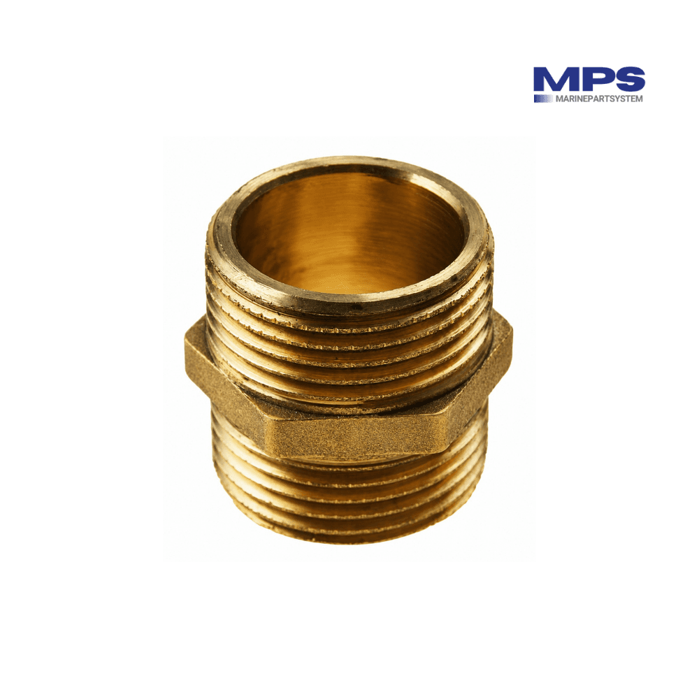 Machón roscado latón 1" macho/macho - GS30153