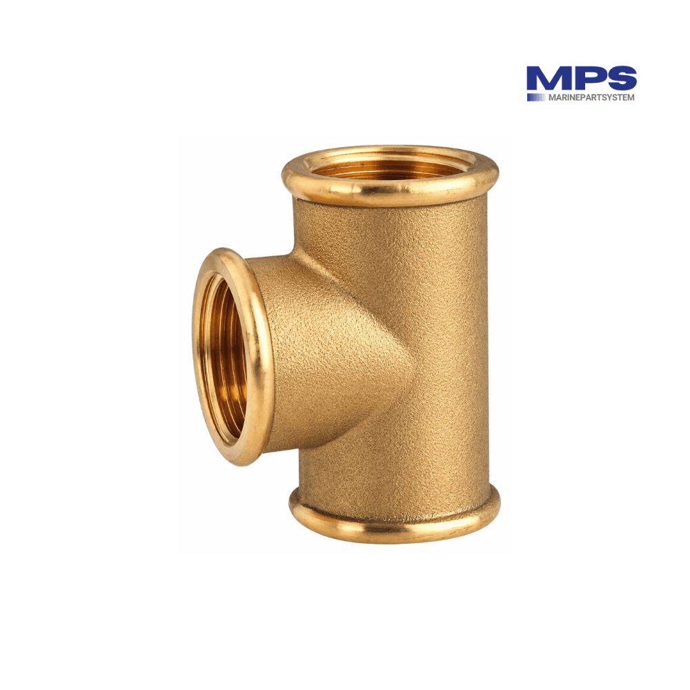 CR Brass Tee Fitting 1" 3x Female - GS30826