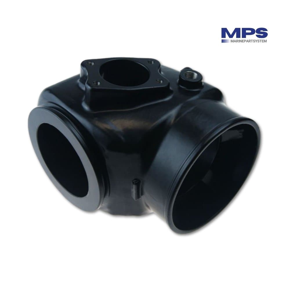 Codo de escape de acero inoxidable Volvo Penta D6 / D4 - 21700014 / 22948847