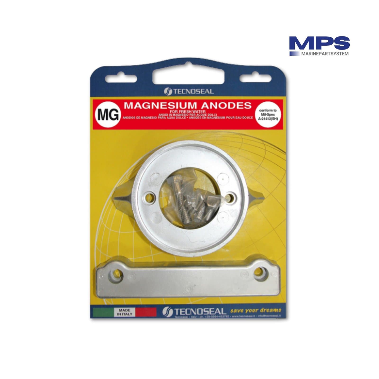 Volvo Penta Anodeset 280 serie - Magnesium | Complete set met bevestigingsmateriaal