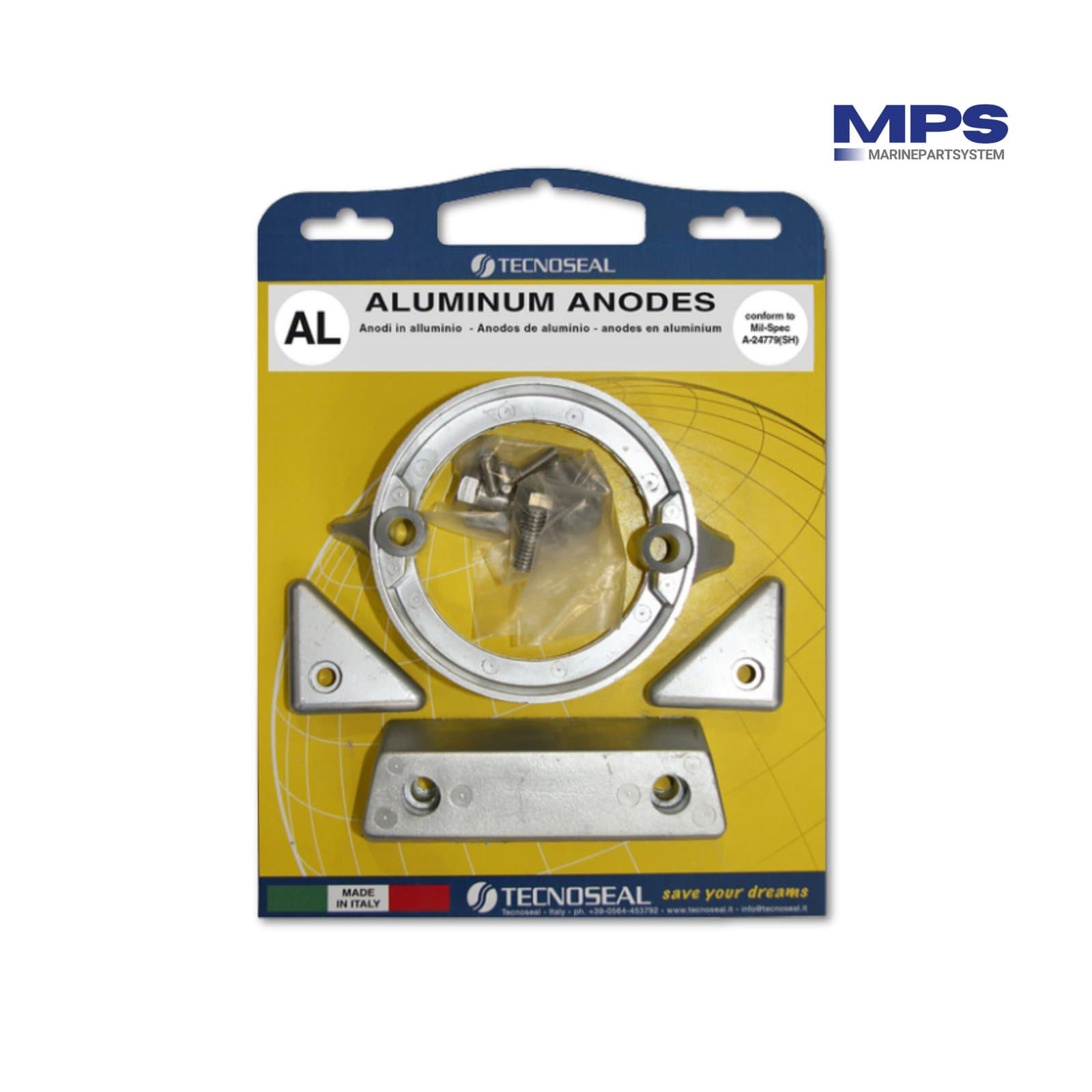 Volvo Penta Anodeset 290-C Duo Prop - Zink | Compleet met bevestigingsmateriaal