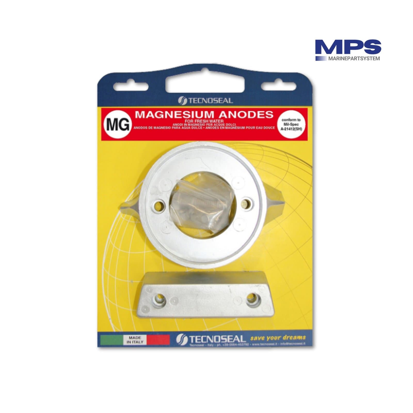 Volvo Penta Anodeset 290 serie - Magnesium | Complete set met bevestigingsmateriaal