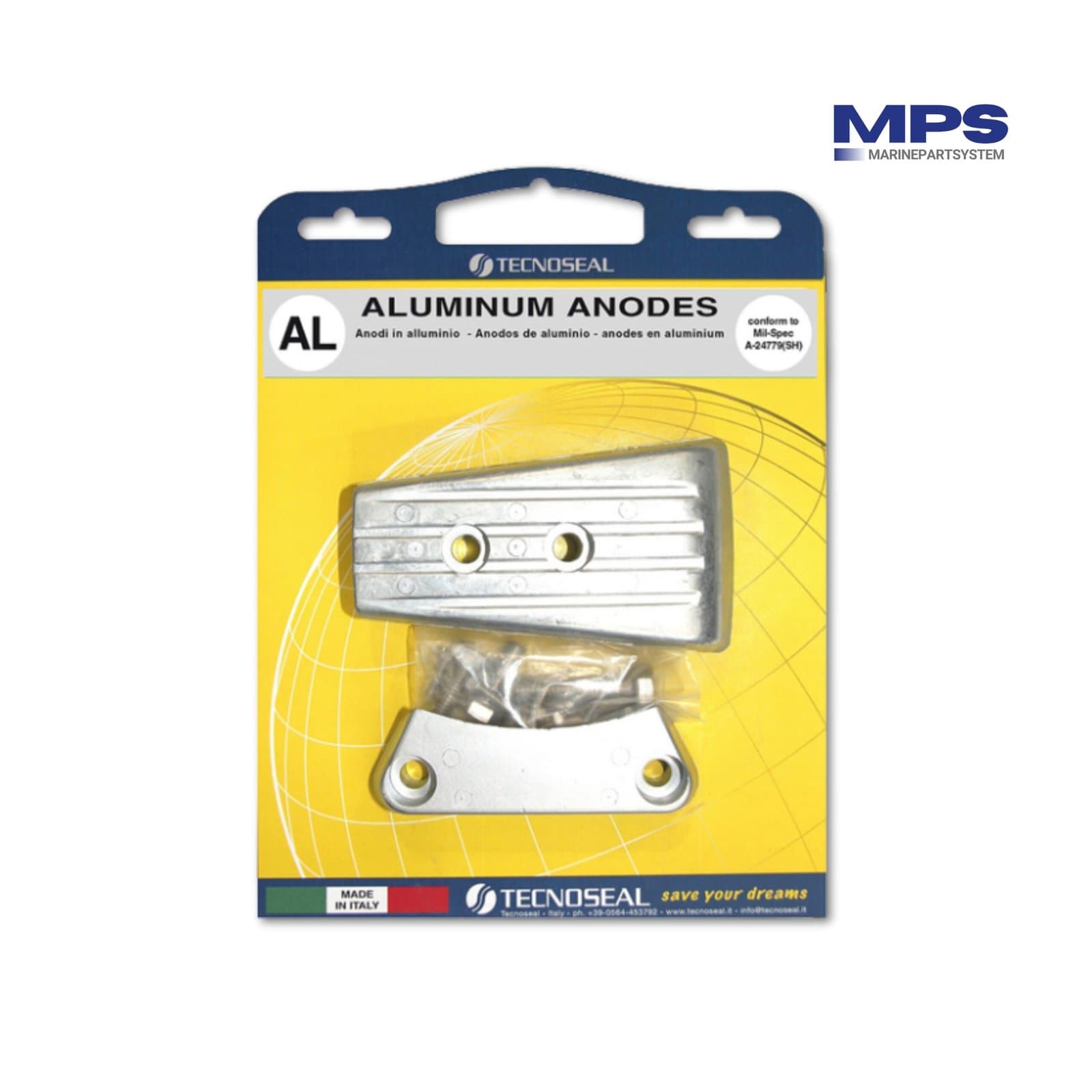 Kit ánodo Volvo Penta DPH/DPR - Aluminio | Completo con tornillería