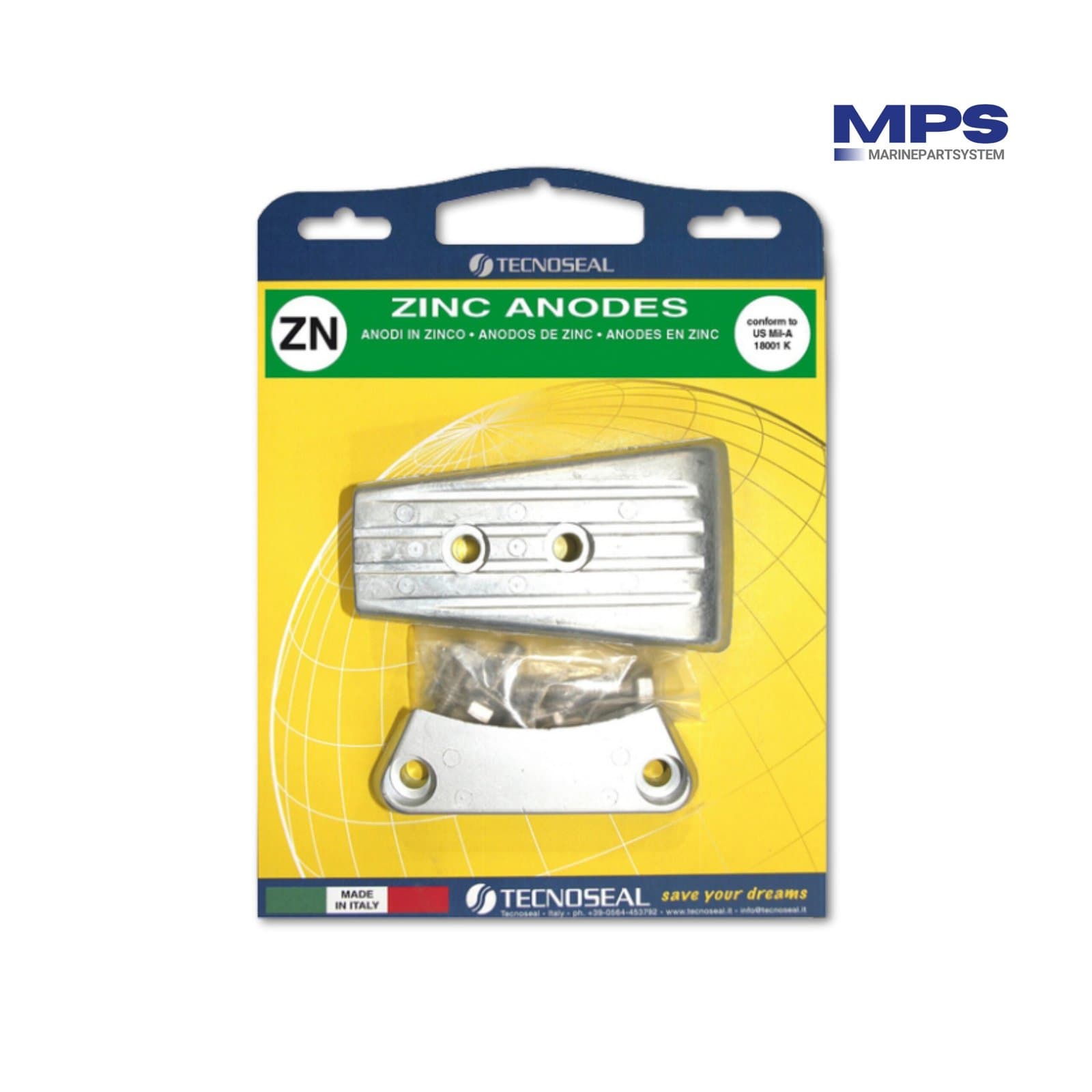 Volvo Penta Anodeset DPH/DPR - Zink | Compleet met Hardware