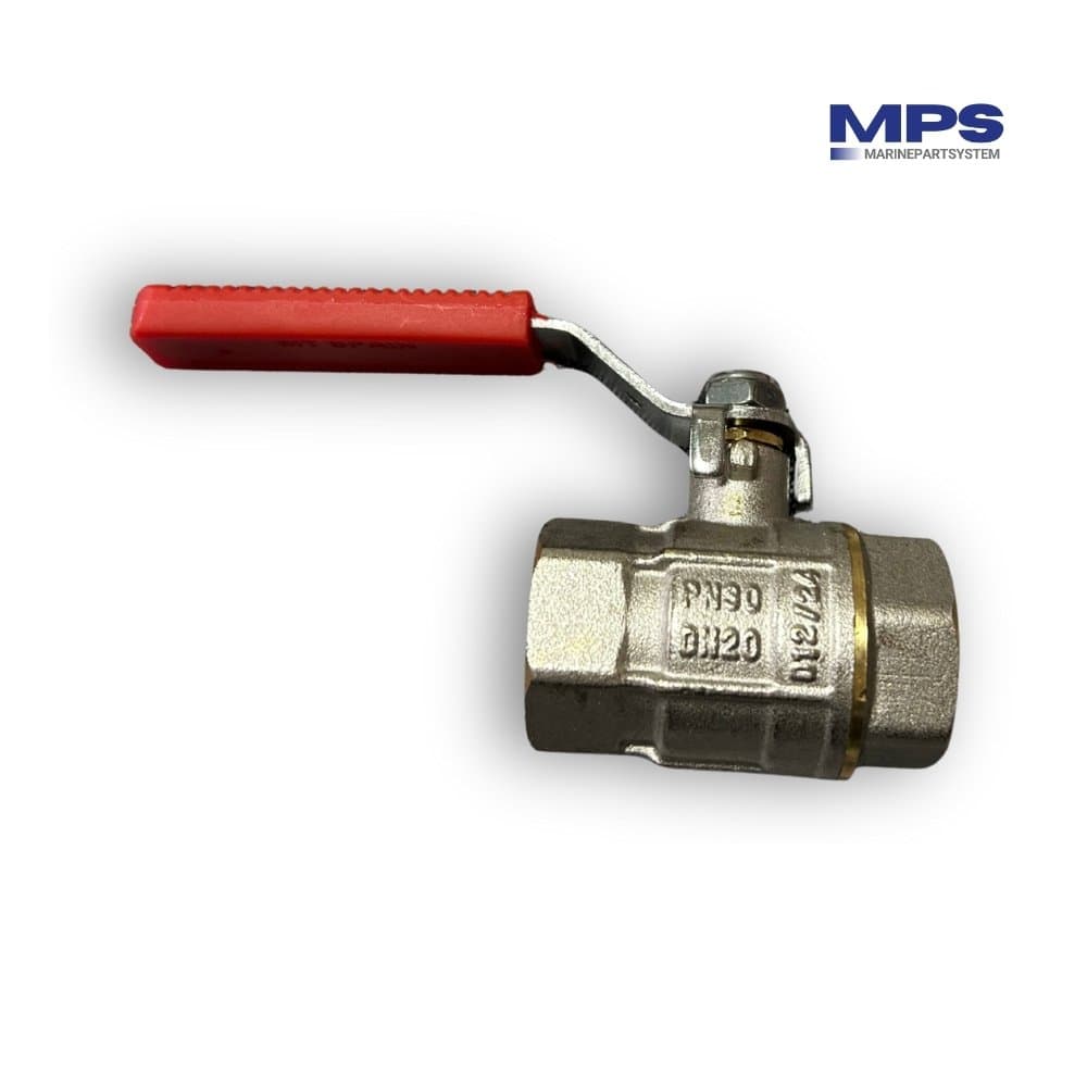 Verchroomde Messing Kogelkraan 3/4″ | Roestvrijstalen Kogel | Zware Afsluiter