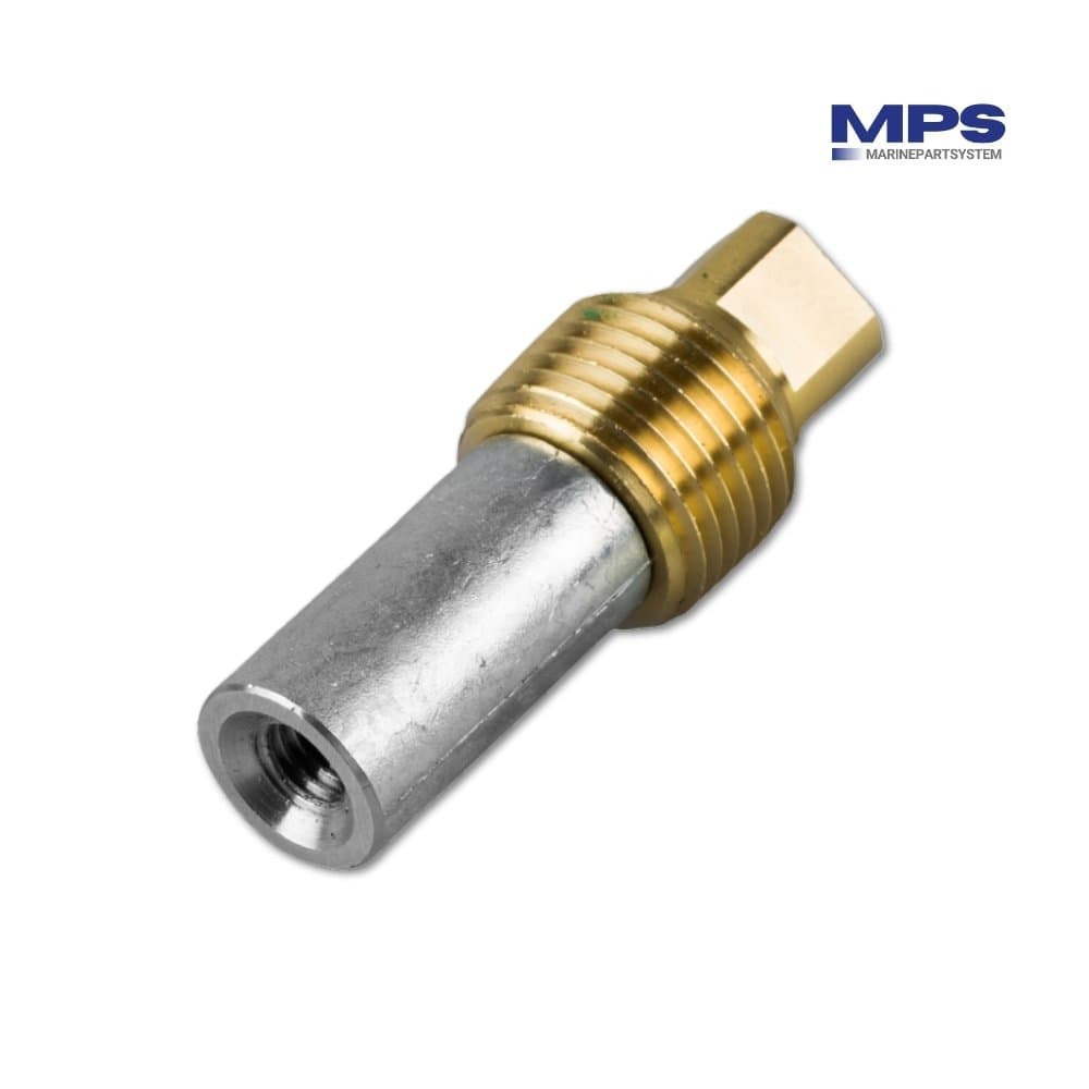 Ánodo Lápiz Volvo Penta Zinc 838929 Ø15 mm con tapón de latón BSPT 1/2″