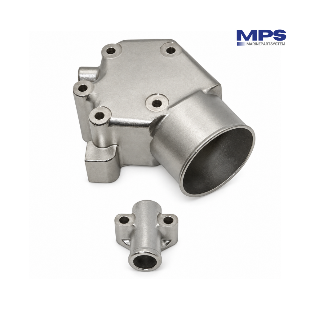 Edelstahl-Auspuffkrümmer für Volvo Penta D2-60 und D2-75 – 3584413