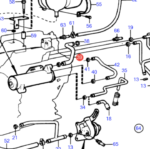 Cooling water pipe Volvo Penta 840731